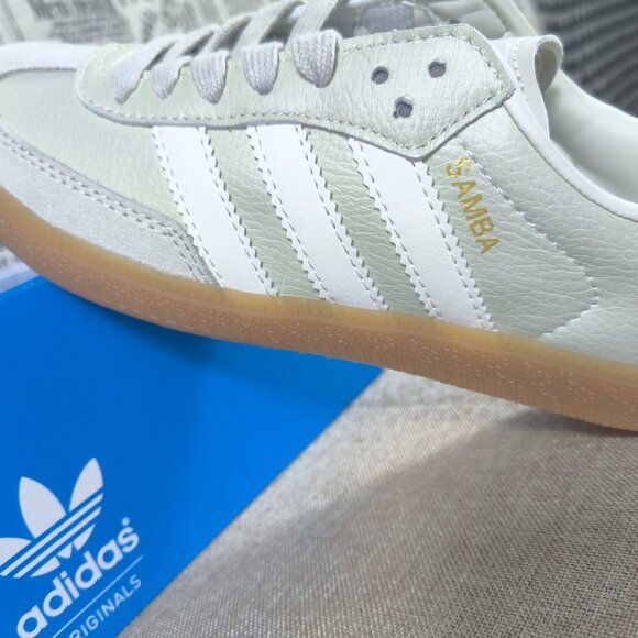 adidas Samba White and Green casual Shoes - Picture 3 of 6